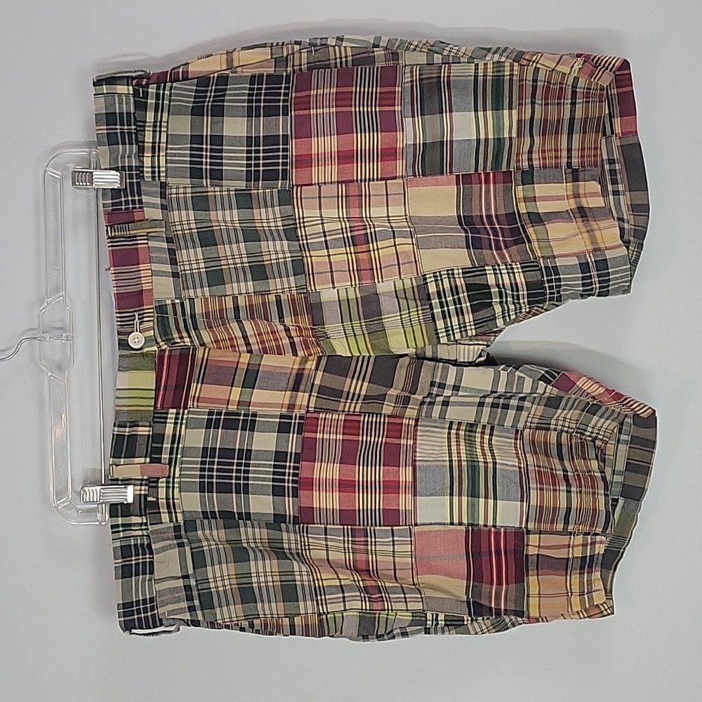 POLO Ralph Lauren India Madras Plaid Patchwork Shorts size 42 Mens